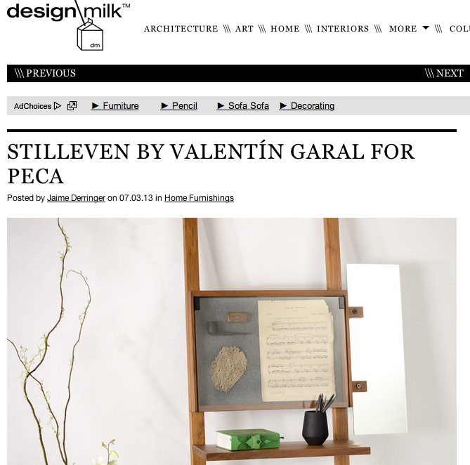 Design Milk feature on Stilleven